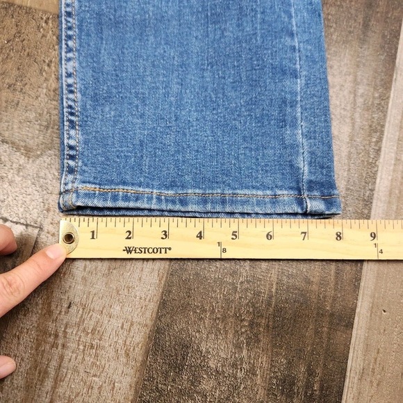 Mens Levis 505 Regular size 36x30 Stretch Blue Mid Rise Jeans NEW - Picture 8 of 9